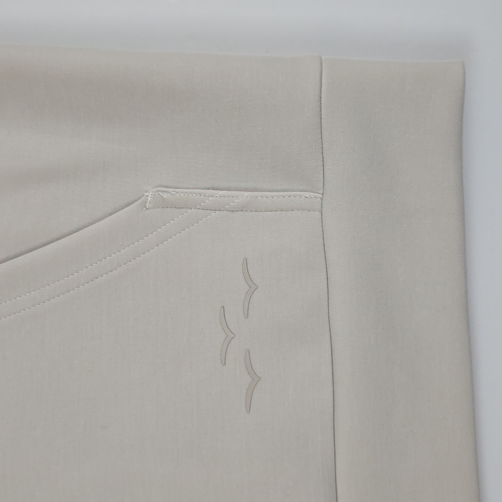 Lazypants Women's Stone Grey Hoodie Smooth Stretch Front Pocket Size S - Picture 10 of 14